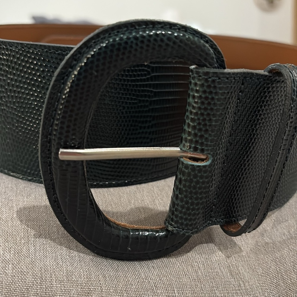 Sezane dark green Masha belt